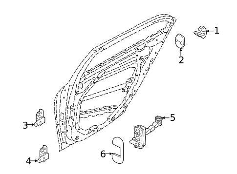 Lock & Hardware for 2023 Genesis GV80 #2