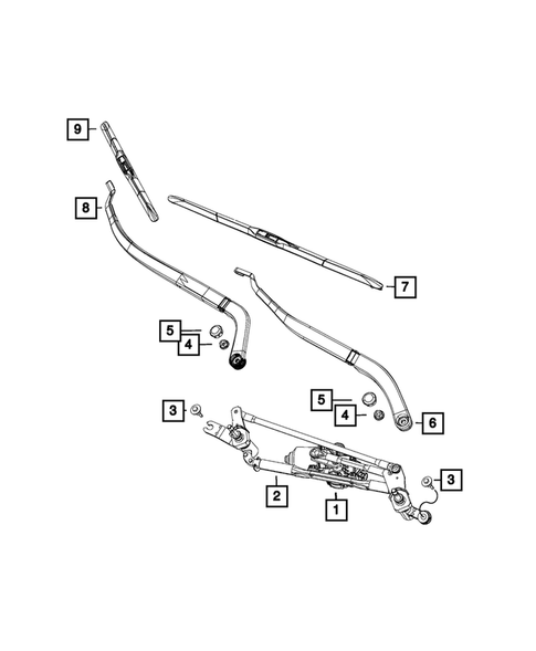 Wiper and Washer System for 2015 Jeep Cherokee #0
