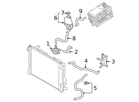 Inverter Cooling Components for 2020 Toyota Corolla #0