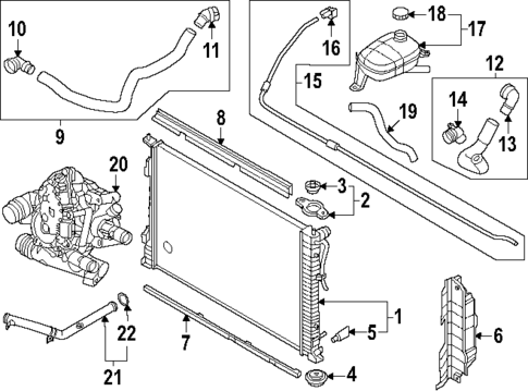 Radiator & Components for 2025 Kia K5 #0