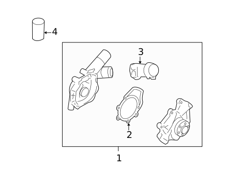 Water Pump for 2008 Mercury Milan #0