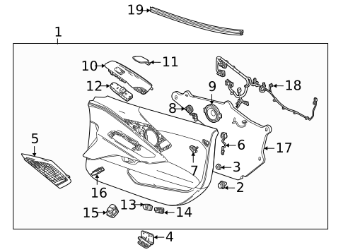 Front Door for 2022 Chevrolet Corvette #1