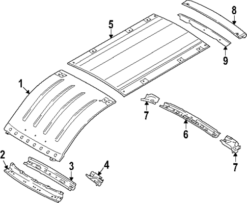Roof & Components for 2024 Ford Transit-350 #2
