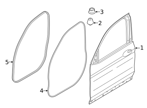 Door & Components for 2024 BMW 330i #19