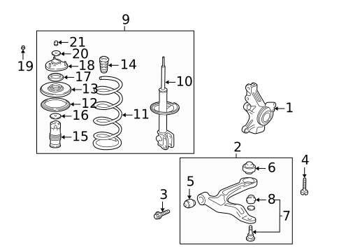 Suspension Components for 2005 Acura MDX #0