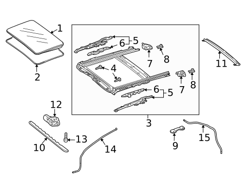 Sunroof for 2014 Mercedes-Benz C63 AMG #1