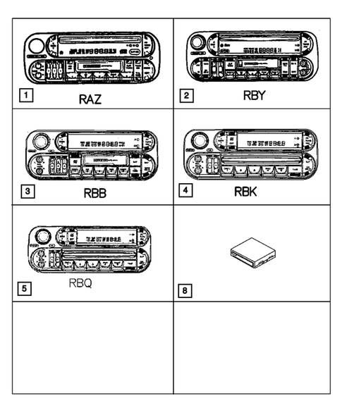 Radio, Antenna, and Speakers for 2003 Dodge Dakota #0