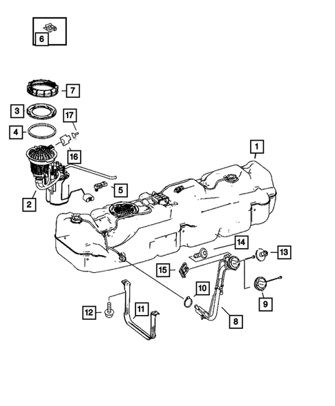 Fuel Pump and Sending Unit for 2007 Dodge Sprinter 3500 #0