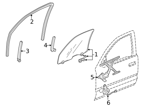 Front Door for 1997 Honda CR-V #0