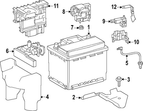 Battery for 2025 Toyota Camry #1