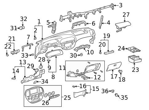 Instrument Panel for 2005 Toyota Tundra #0