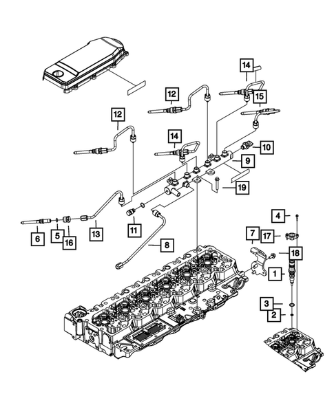 Fuel Rail and Injectors for 2009 Dodge Ram 3500 #0