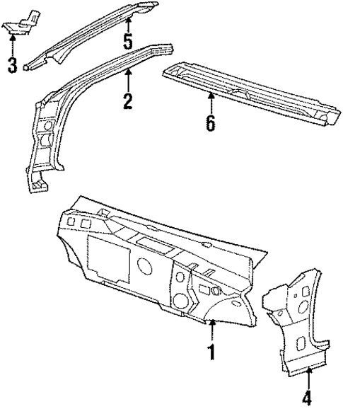 Cowl for 1990 Pontiac Bonneville #0