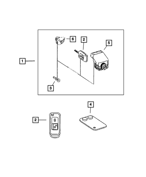 Keys, Modules and Engine Controllers for 2009 Dodge Sprinter 3500 #8