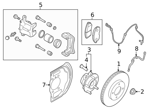 Anti-Lock Brakes for 2019 Nissan Rogue #1