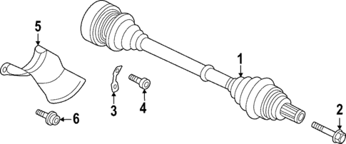 Drive Axles for 2024 Audi RS7 Sportback #0