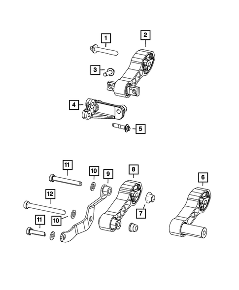 Engine Mounting for 2012 Fiat 500 #3