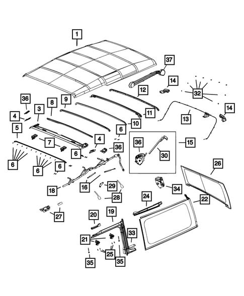Roof for 2018 Jeep Wrangler #6
