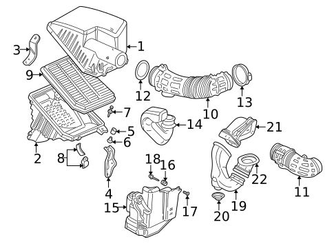 Air Intake for 2004 Acura RL #0