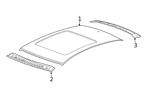 Roof & Components for 2015 Chevrolet Impala #1