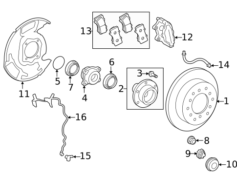 Front Brakes for 2019 Lexus LX570 #0