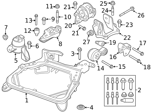 Engine & Trans Mounting for 2011 Ford Fusion #0