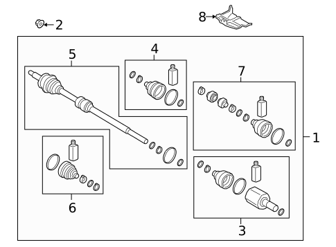 Drive Axles for 2019 Kia Forte #1