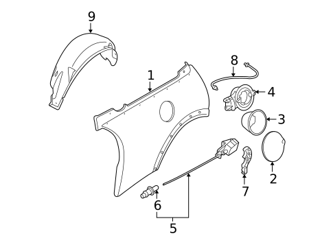 Fuel Door for 2005 Mini Cooper #1