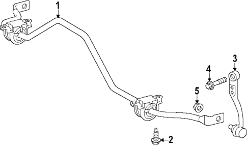 Stabilizer Bar & Components for 2025 Lexus TX350 #1