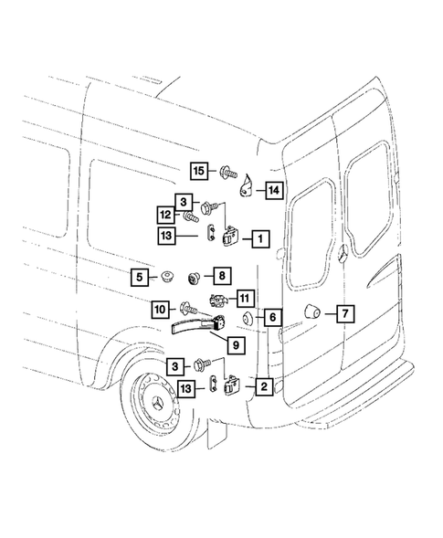 Rear Door for 2009 Dodge Sprinter 2500 #1
