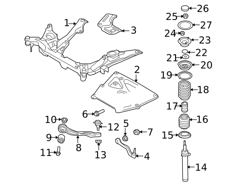 Suspension Components for 2008 BMW 535xi #0