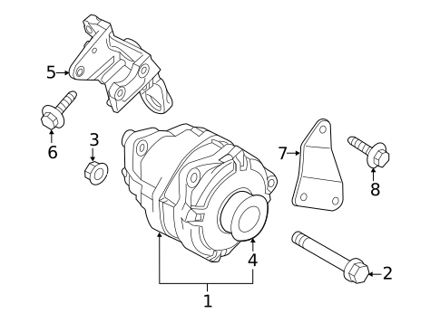Alternator for 2022 Nissan Armada #0