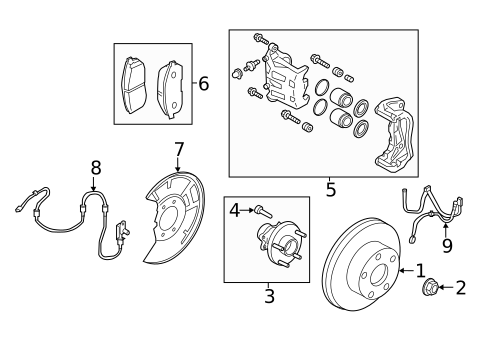 Brake Components for 2008 INFINITI FX35 #3