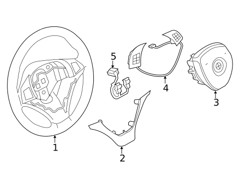 Steering Wheel & Trim for 2015 BMW X5 #0