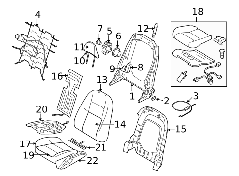 Front Seat Components for 2007 Volvo S40 #0