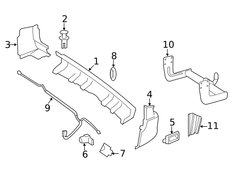 Bumper & Components - Rear for 2010 Mercedes-Benz Sprinter 2500 #0