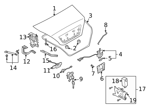 Trunk for 2006 INFINITI Q45 #1