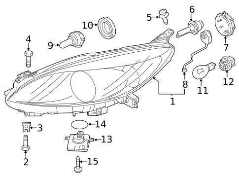Bulbs - Chassis for 2015 Mazda 5 #0