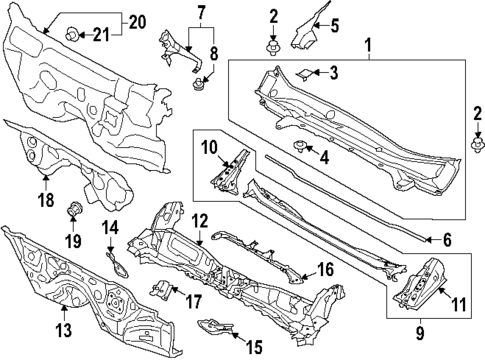 Cowl for 2025 Subaru Forester #0