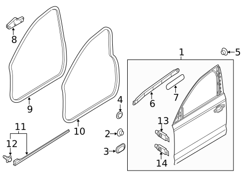 Door & Components for 2017 Audi A6 Quattro #0