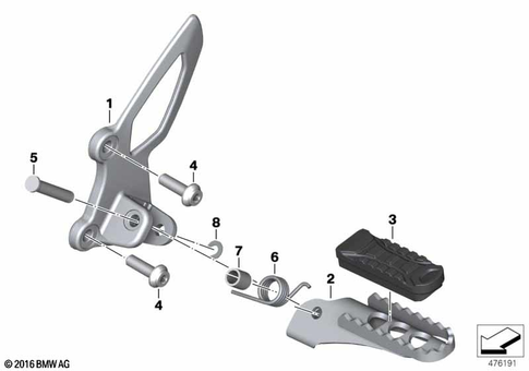 Footrests for 2019 BMW-Motorrad R nineT Urban G/S #2