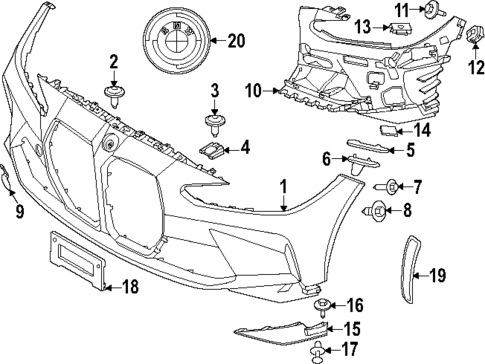 Bumper & Components - Front for 2021 BMW M3 #0