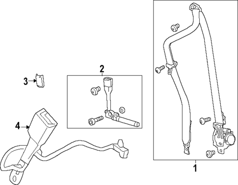 Seat Belt for 2025 Buick Encore GX #0