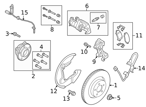 Brake Components for 2015 Ford Mustang #1