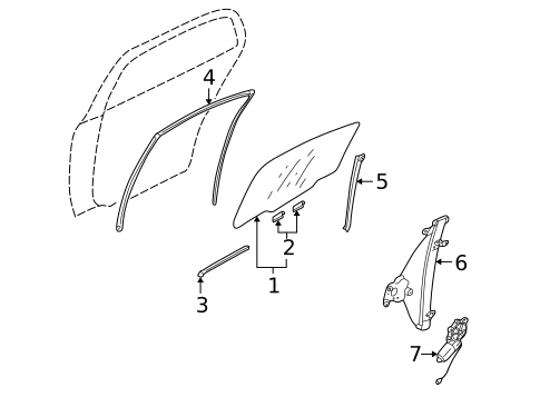Rear Door for 2005 Mitsubishi Outlander #0