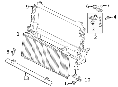 Radiator & Components for 2019 Jaguar XE #0