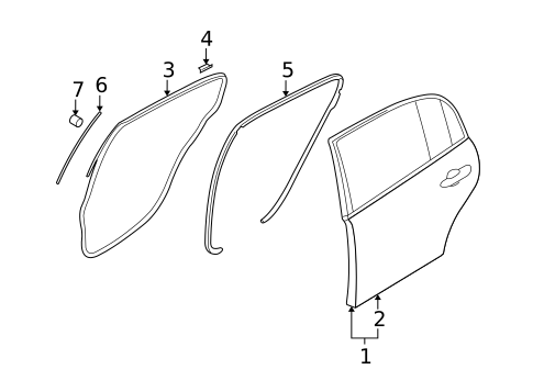 Door & Components for 2007 Kia Amanti #0