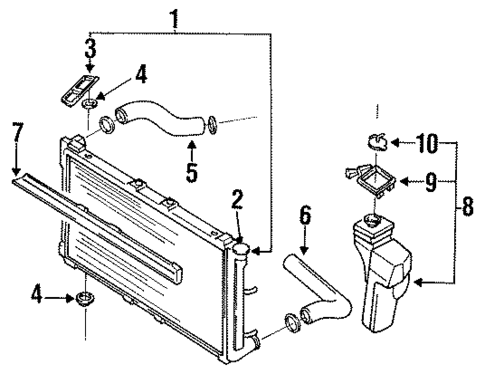 Radiator & Components for 1994 Subaru Legacy #0