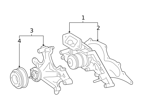 Water Pump for 2006 Lexus GS430 #1