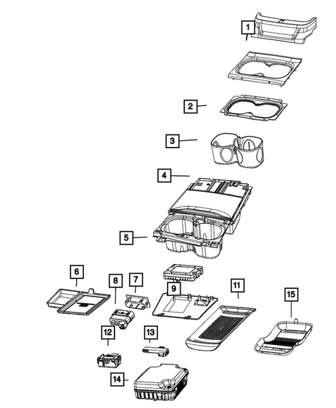 Consoles for 2022 Chrysler Pacifica #6